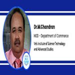 Interview Dr M Chandran HOD Department of Commerce at Vels Institute of Science Technology and Advanced Studies Chennai